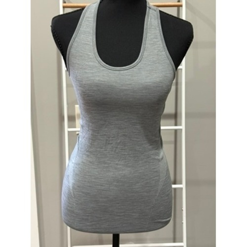 Sweaty Betty Athlete Seamless Workout Tank Grey Heather Racerback XS SB5353